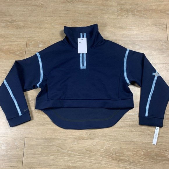 Nike Tech Pack Cropped Pullover Blue Size Small - Picture 6 of 7